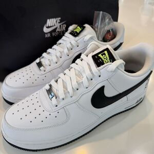 Men’s Size 11 Nike Air Force 1 '07 LV8 'NY vs NY' White Black CW7297-100 RARE